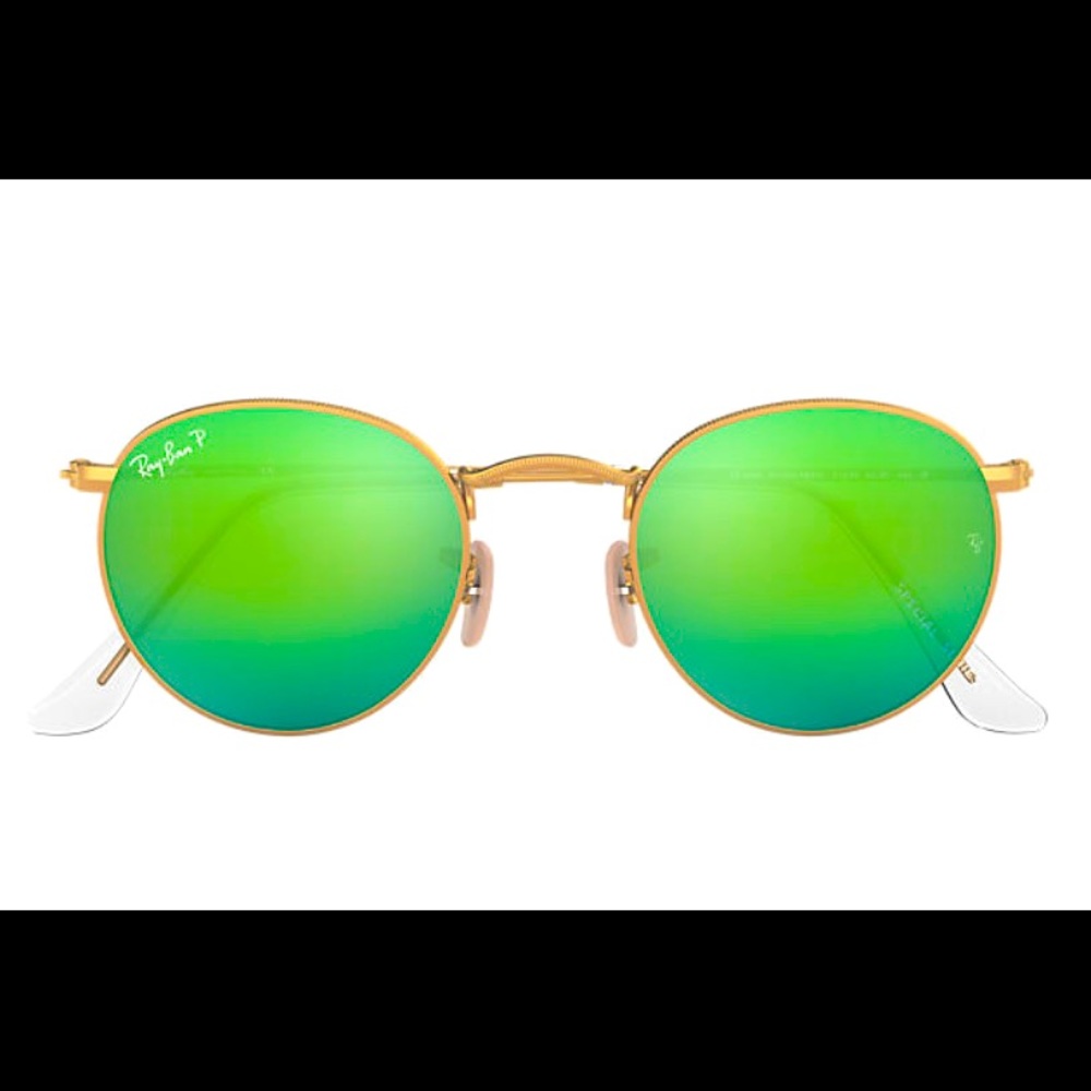 COPY - Ray bans circle women sunglasses green mirror